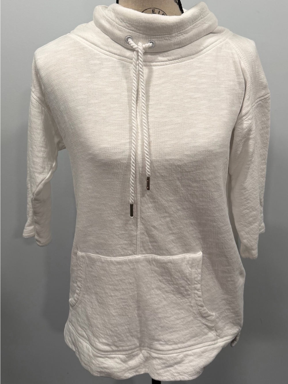 Talbots white lightweight sweatshirt, size s